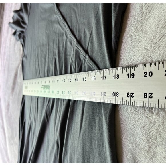 Lole Womens XL Short Sleeve V-Neck Wrap-Style Shift Dress Slate Blue Casual - Picture 7 of 10